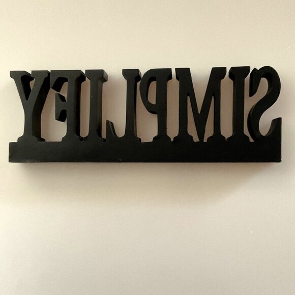 WOODEN SIMPLY SIGN DECOR - Picture 2 of 6